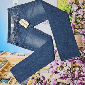 Lucky Brand Dungarees Straight Leg Blue Jeans Size 2/26 New
